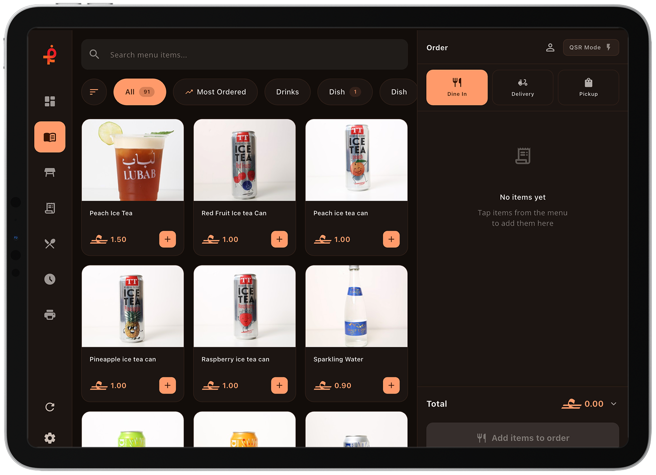 Ofatoura System on iPad